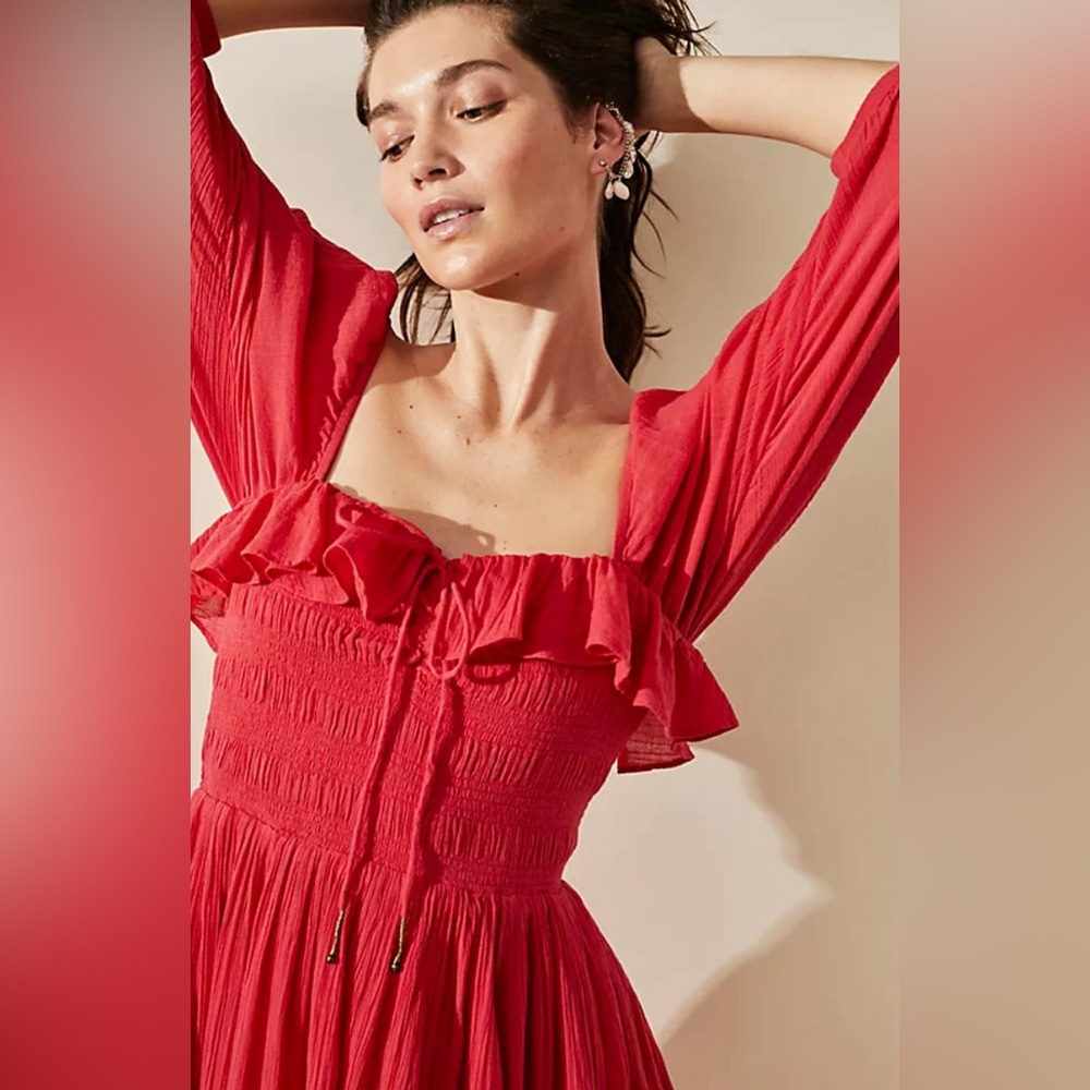 Free People Oasis Dress in Talking Roses XS
